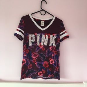PINK floral t-shirt